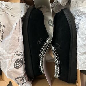 UGG TASMAN Black Loafers Slip-On Shoes